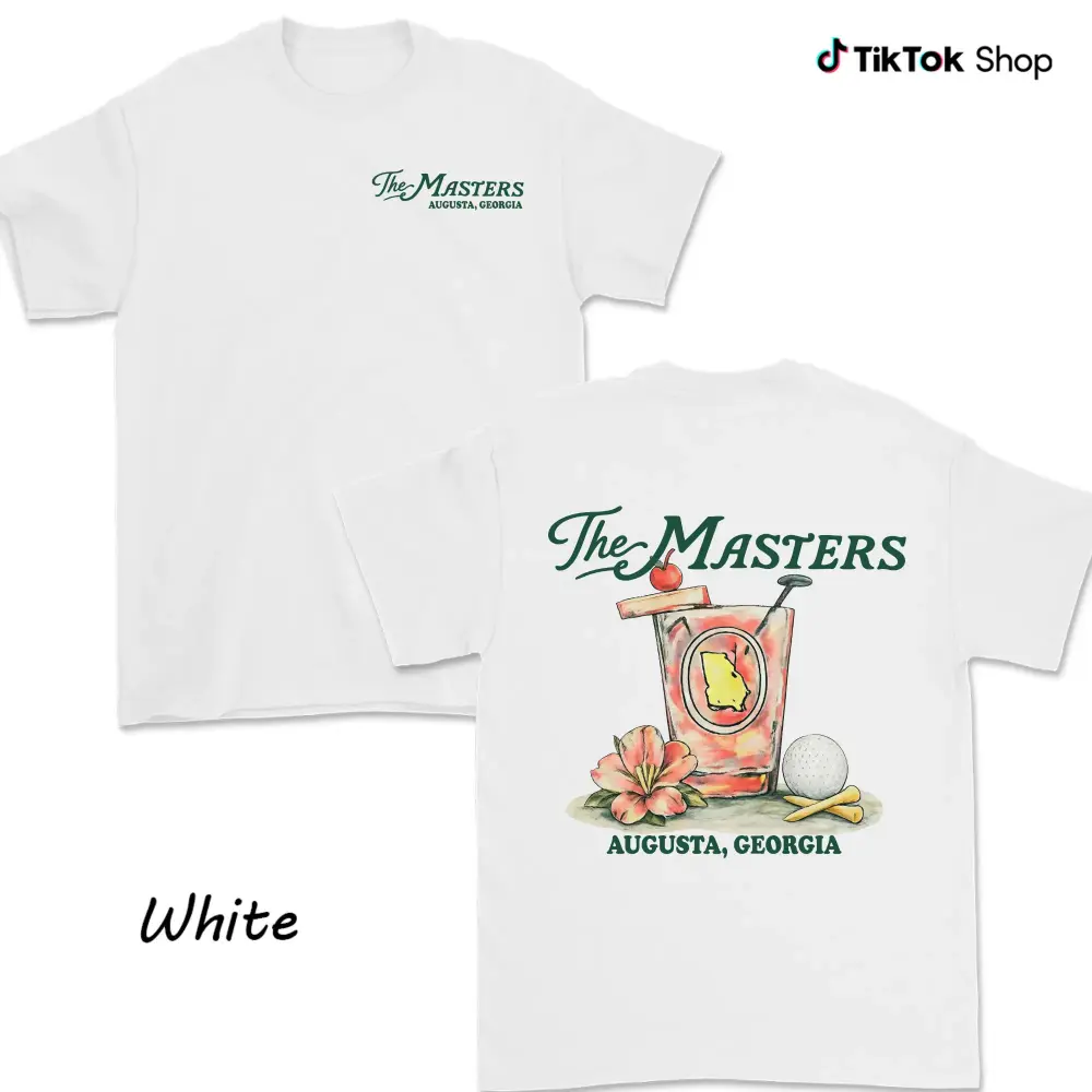 The Masters Augusta Georgia Golf Cocktail Shirt For Men For Women, Augusta Souvenir Tee, Azalea Drink Graphic, Tournament Keepsake Gift, Trendy Unisex Shirt