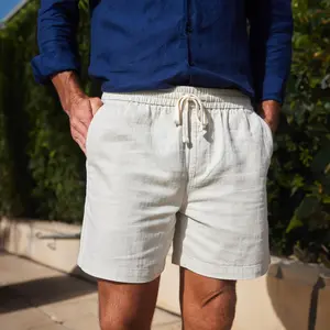 Toscano Linen & Cotton Shorts Beige