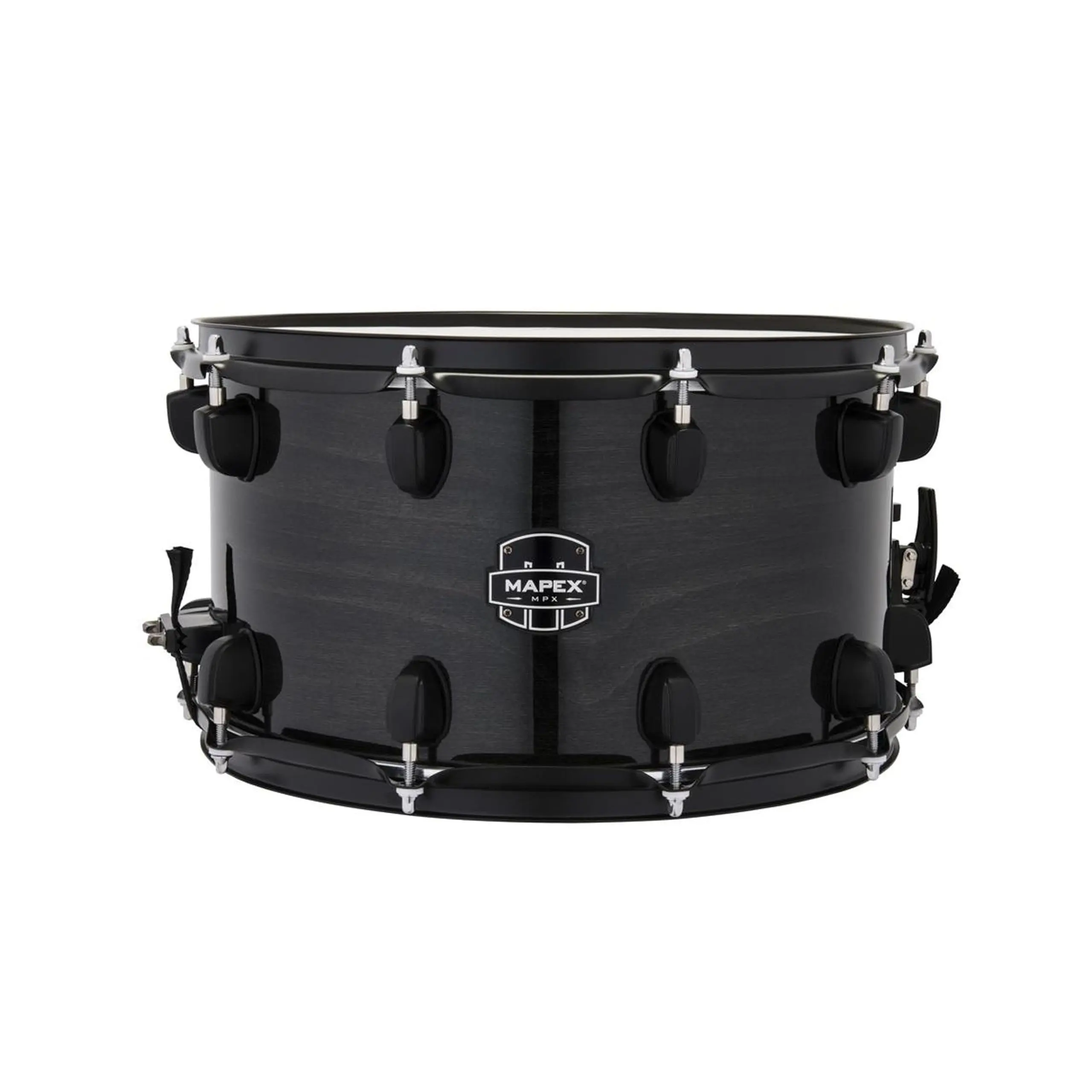 Mapex MPX Maple/Poplar Snare Drum - 8 x 14-inch - Black with Black Hardware (MPNMP4800BMB)