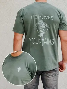 He Moves Mountains Tee Menswear Shirt