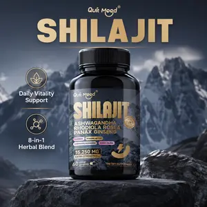 Ultra Strength Shilajit (9000mg Equiv.) & Ashwagandha (2000mg Equiv.) Capsules - 60 Count - All-in-One Energy, Focus & Stamina Support Formula Natural Herbal Extracts Performance Supplement Dietary Healthcare Fitness Edible