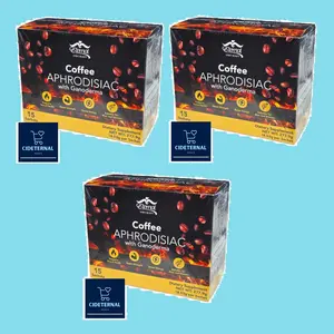 3X BUNDLE - Eternal Spirit Beauty Aphrodisiac Coffee with Ganoderma - 15 Sachets, Supports Health, Boosts Strength & Energy, Suitable for Men & Women