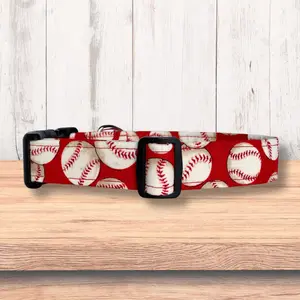 Baseball Collar + Leash