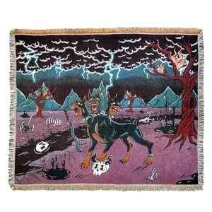 Brimstone - Doberman Cerberus Woven Blanket Brimstone - Doberman Cerberus Woven Blanket