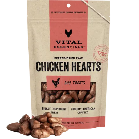 Freeze-Dried Chicken Hearts Dog Treats
