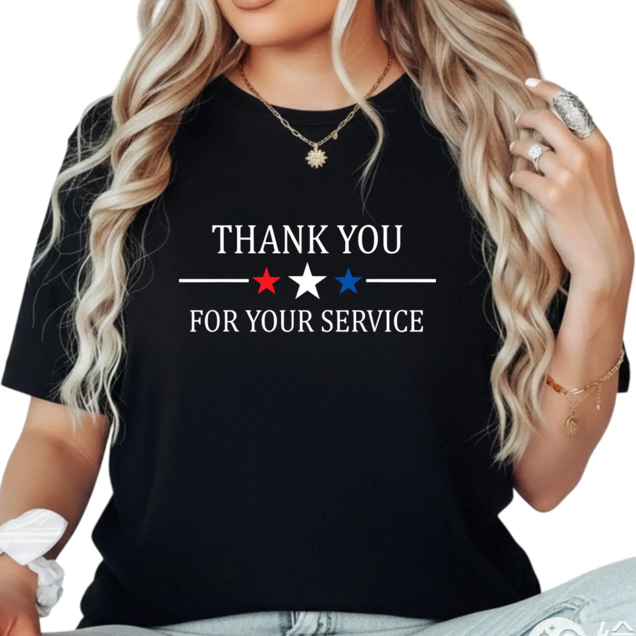 Thank You for Your Service Gifts Military - Veterans Day T-Shirt Cotton Fabric