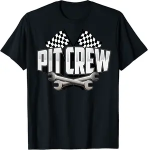 Cute Scruff Pit Crew For Race Car Parties T-Shirt - Michaelapa Shop 86B08LJ3VP8T