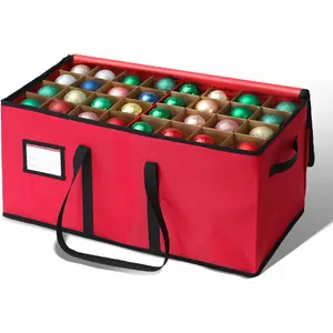 Christmas Decoration Organizer Ornament Holder Village Storage Chest Box Tree Keepers Ornament Ball Storage Santas Storage Bags