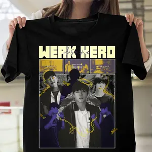 Weak Hero Class Silent Strength Black T-Shirt – Korean Webtoon Inspired Graphic Tee, Unisex Fanwear Style
