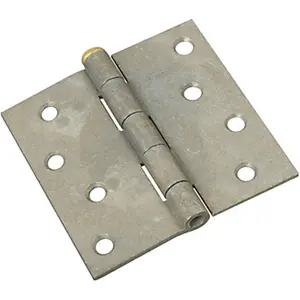 212 MAIN National Hardware 235457 V504 4 Lp Mortise Door Hinge, Galv N235-457, Heavy-Duty Swaged-Type 5-Knuckles Door Hardware