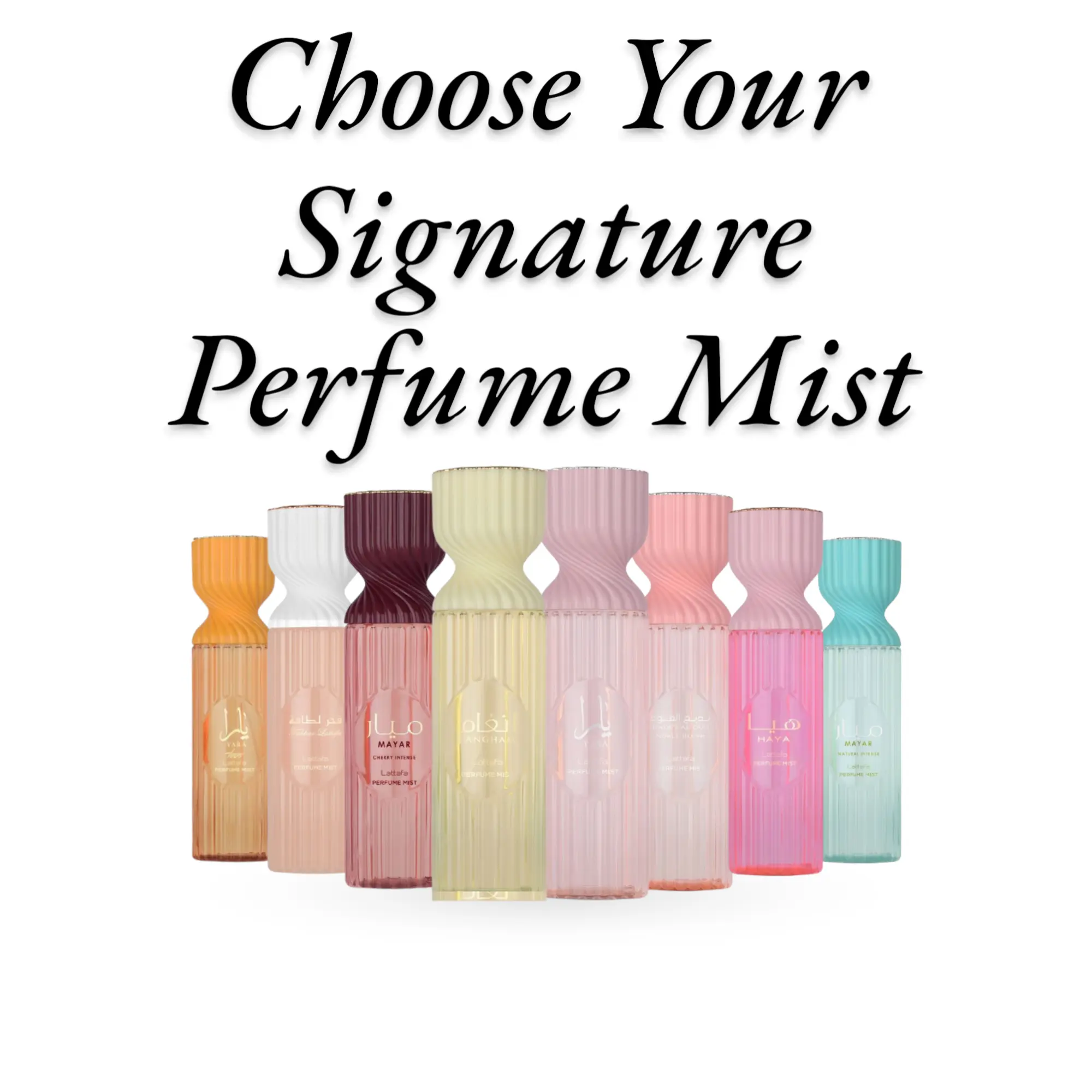 Lattafa Women's Body Mist Fragrance, 8 Signature Scents (Floral, Citrus Fruity Vanilla, Sweet-Fresh Notes) 250ml-8.4fl oz, Daily Wear Perfume Mist