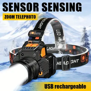 Smart Sensor LED Headlamp | Hands-Free USB Rechargeable Work Light for Home Repair, DIY & Emergencies