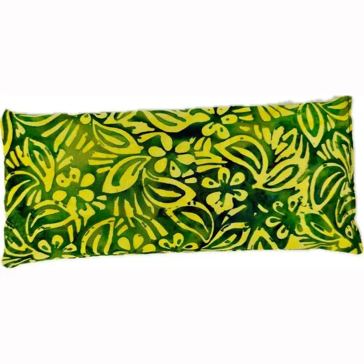 Therapeutic Eye Pillow - 100% Premium Cotton Batik Fabric, Available Unscented, Lavender Scented, Eucalyptus Scented, Made in USA, 3½" x 8", Relieves Stress & Eye Strain