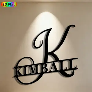 1pc Letter K Metal Wall Art, Stylish Letter K Statue Mural, Ideal Gift for New Year, Christmas, Monogram Decor Enthusiasts, Rust-Resistant Metal Wall Decor Wall Sculptures, Perfect for Living Room Wall & Garden Fence, Unique Personalized Home Decor