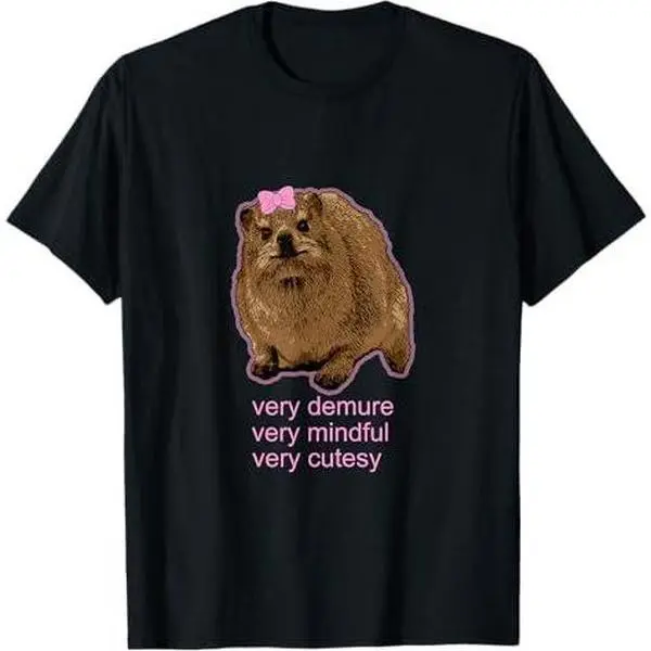 Demure, mindful and cutesy Rock Hyrax - Daisy! T-Shirt