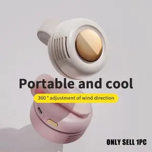 EOWULFROST Portable Small Fan, Cooling Fan, USB Rechargeable Electric Fan, Handheld Leafless Electric Fan, Adjustable Fan, Summer Fan, Usb Fans, Suitable for Gifts
