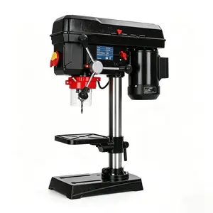 8-Inch Benchtop Drill Press, 5-Speed Cast Iron Drill Press with Laser Guide, LED Work Light, 0-45° Tilting Worktable & Depth Stop, 2.3-Amp Induction Motor for Wood Metal