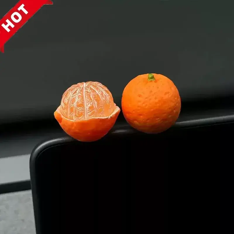 2026 New Center console simulation fruit ornament car screen decoration cute little lychee car center console ornament