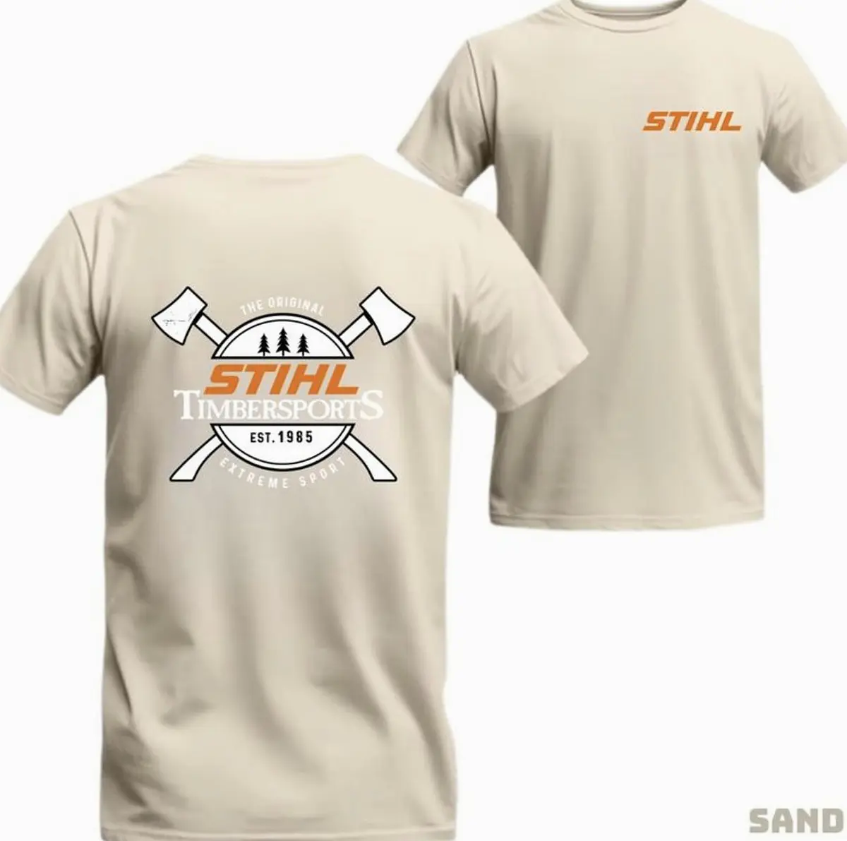 [HOT] STIHL Timber Sports Lumberjack Axes TShirt, Extreme Wood Chopping Contest Tee, Outdoor Adventure Lovers Shirt, Vintage Forest Logger Graphic Top, Fall Season Gift - Ready to Ship