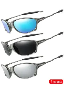 Fashionable Sunglasses, Vintage Oval Frame Sunglasses, Unisex Sports Sunglasses for Outdoor Sports, Shopping, Selfies, Parties, Travel, Wrap Around Sunglasses, Futuristic Sunglasses