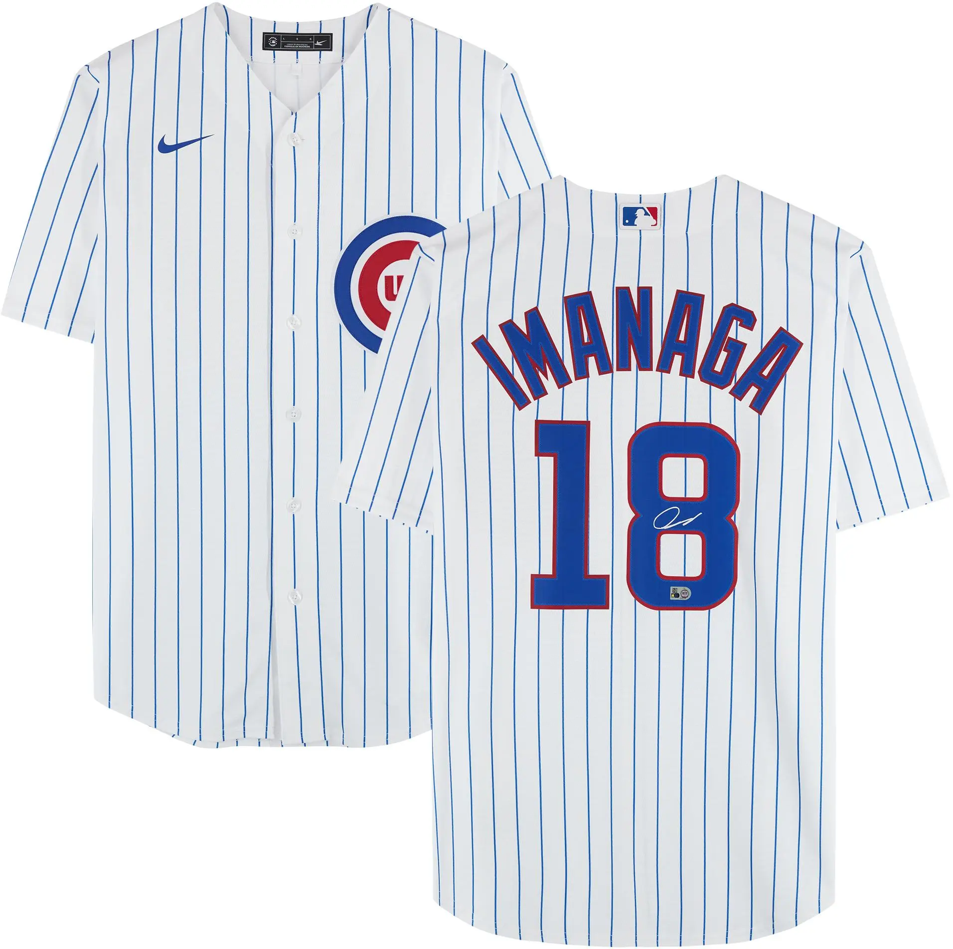 Shota Imanaga Chicago Cubs Autographed White Nike Replica Jersey - Fanatics Authentic Certified
