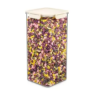 Sorbus Airtight Food Storage Container- Clear Stackable Pantry Canister with Secure Lid for Rice, Cereal, Flour, Pasta & Snacks, Kitchen Organization