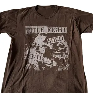 Title Fight Tee T Shirt Size S-5XL Cotton Men UR256 Shirt Made Using 100% US Cotton Design & Printed In The USA Menswear Top Streetwear - Casual, Tshirt