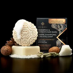VIORI Beauty Shampoo & Conditioner Bar Set | Unscented