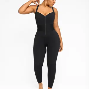 Shapellx AirSlim ElasticFuse Zipper Shaping Jumpsuit Waist band Tummy bridle Workout Outfit Womenswear Shapewear Bodysuit One-piece Yoga Suit for creator