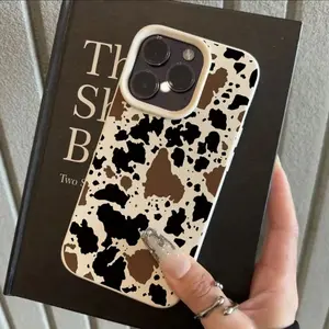Cow Print Phone Case, Casing, Protective Shell, Full Protection Shockproof Tpu Cover, Cellphone Protector, Fits Smartphone iPhone 11/12/13/14/15/15 Pro/15 Plus/15/16/17 Pro Max