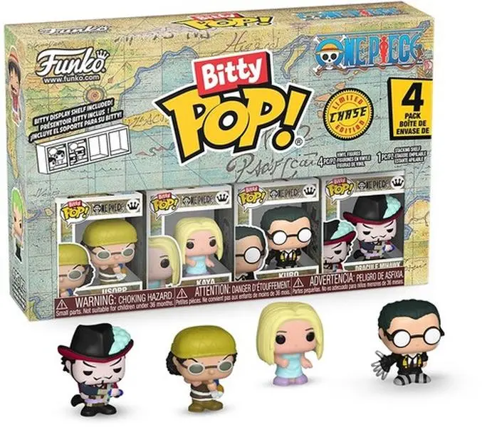 Funko Bitty POP!: One Piece - Usopp 4-Pack  [COLLECTIBLES] Vinyl figurine/statue, 4 Pack, Collectible