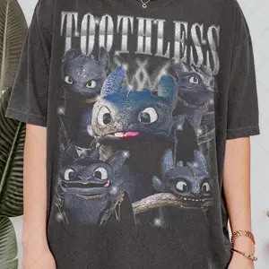 Toothless T-Shirt, How to Train Dragon Est 2010 Fan Tee T-Shirt, 90s Graphic Tee, Gift For Women and Man Unisex T-Shirt