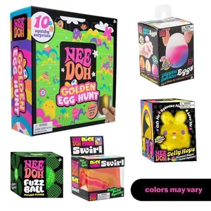 needoh Easter Bundle - Squishy Easter Fun Set Toys -Various Textures and Fillings - Ages 3 and Up - Bundle of 5 NeeDoh Toys