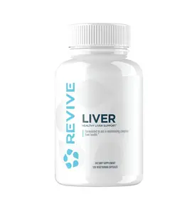 Revive Liver Support - 120 Capsules with Milk Thistle & N-Acetyl-Cysteine for Healthy Liver Function Natural Supplement Herbal Extracts Dietary