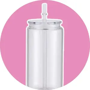 Acrylic 16 ounce snow globe cup Tumblers