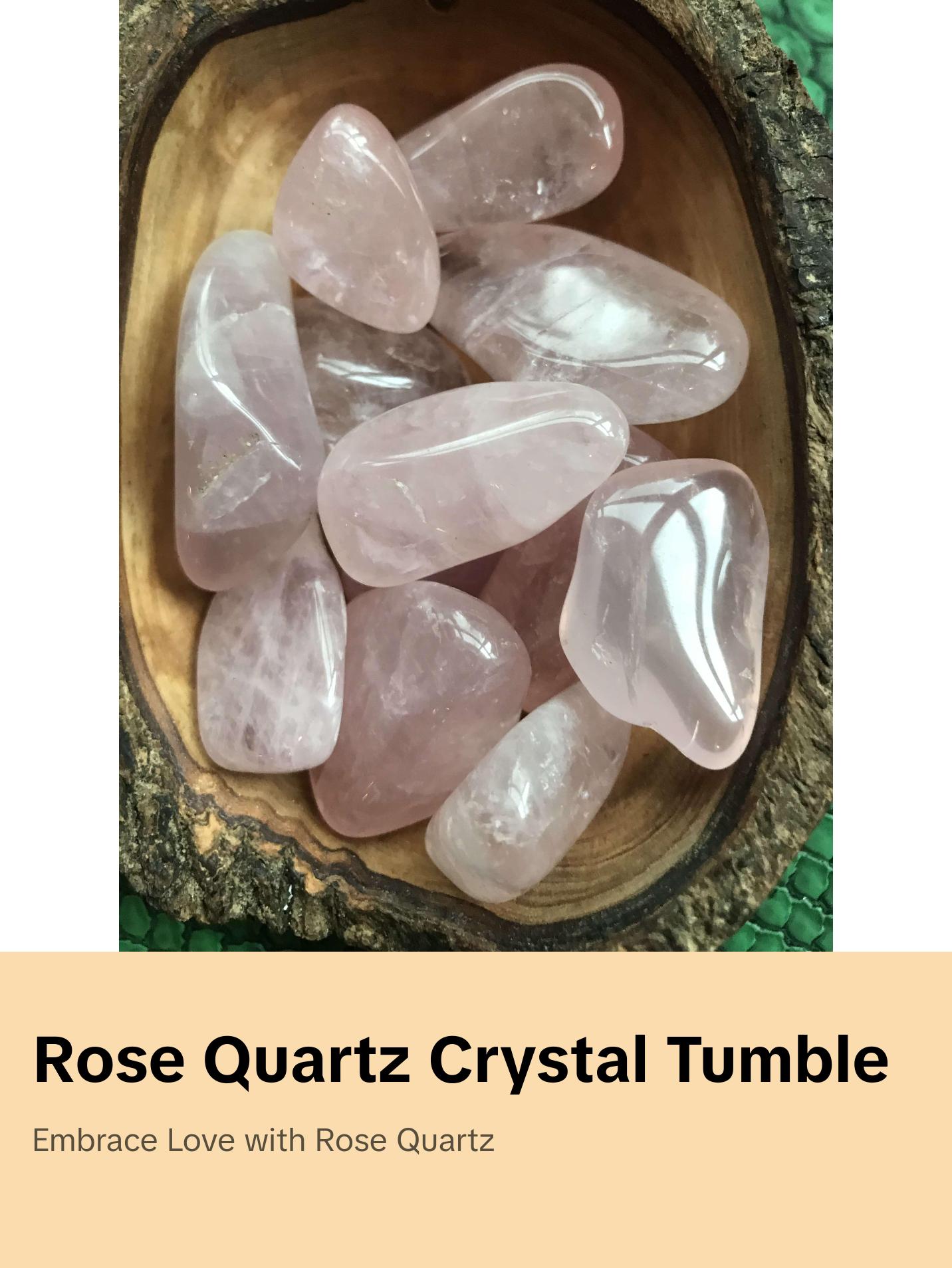 Rose Quartz Crystal Tumble