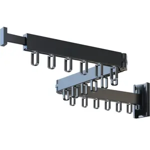 Foldable Wall-Mounted Drying Rack for Laundry Room, Space-Saving Wall Clothes Dryer, Multi-Functional Durable Drying Rack