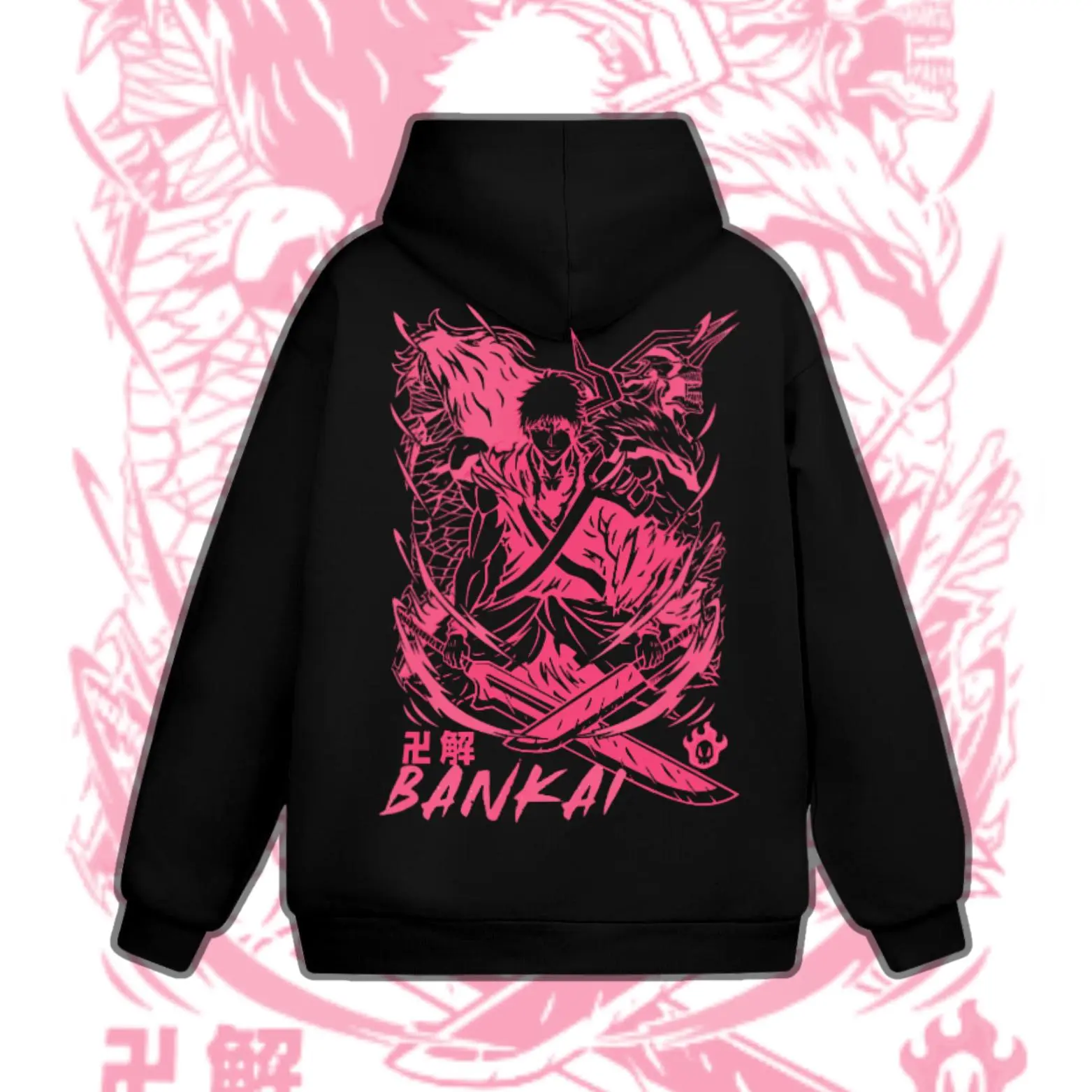 Bleach True Bankai Oversized Hoodie, Anime Clothes for Men for Women, Gift For Fan Anime