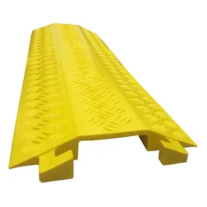 Electriduct  Medium Drop Trak Polyurethane Cable & Hose Protector - Yellow