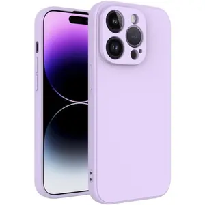 Phone case for iPhone 17 16 15 14 13 12 11 Pro max plus,16e Case Purple, Scratch Resistant with Soft Touch, Slim Thin Phone Cover for iPhone 16 Pro