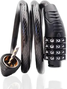 Electric Scooter Cable Lock with Keys, Anti-Theft Security Lock for Scooter & Bike