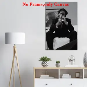 Vintage Poster Patrick Bateman Wall Art, Classic Movie Print, Dark Aesthetic Decor, 2000s Film Poster, Bedroom Living Room Unframed, Unframed Painting