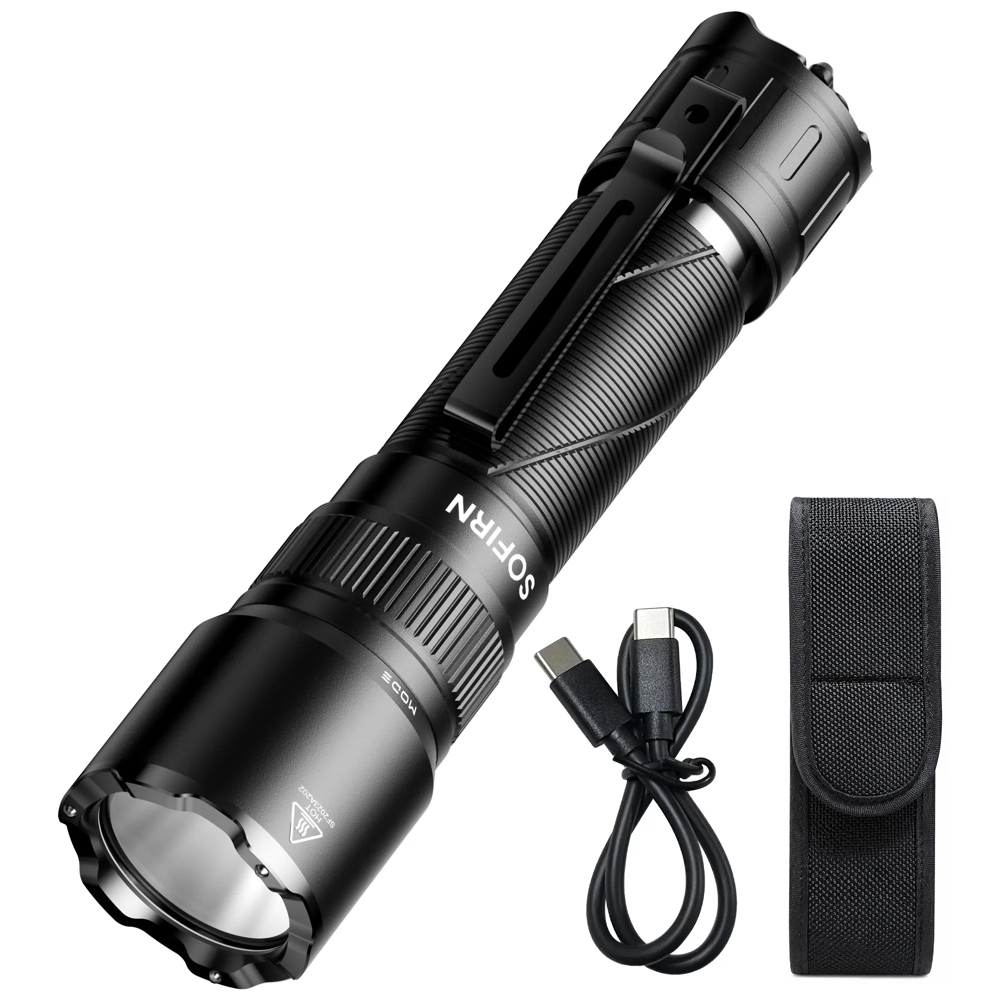 SOFIRN SK31 6800 Lumen Tactical and Duty USB-C Rechargeable Flashlight