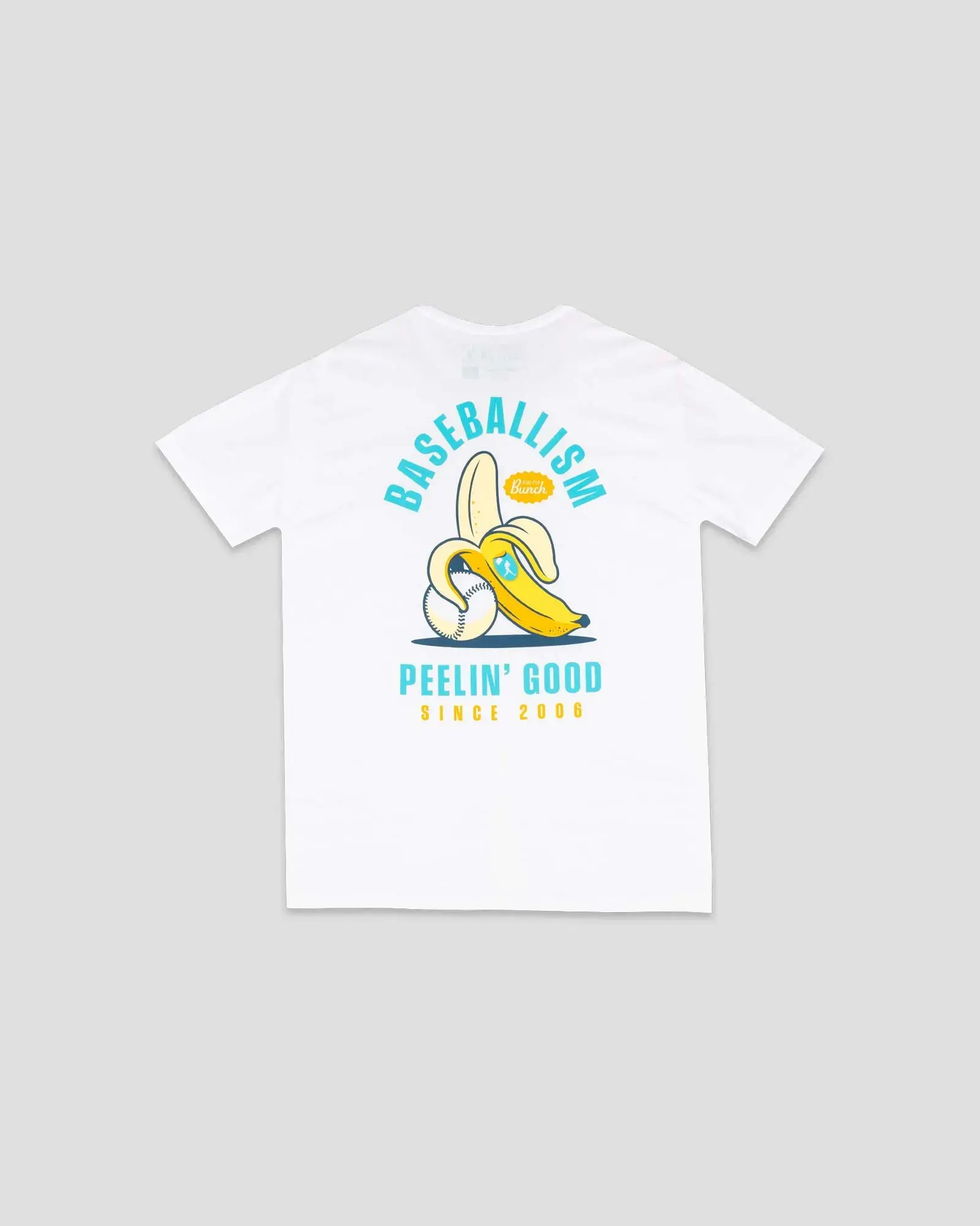 "Baseballism Peelin' Good" Banana & Baseball Graphic Tee | Funny Baseball Pun T-Shirt | Soft Cotton Casual Short Sleeve | Sports Humor Apparel | Gift for Baseball Lovers & Funny Sports Fans