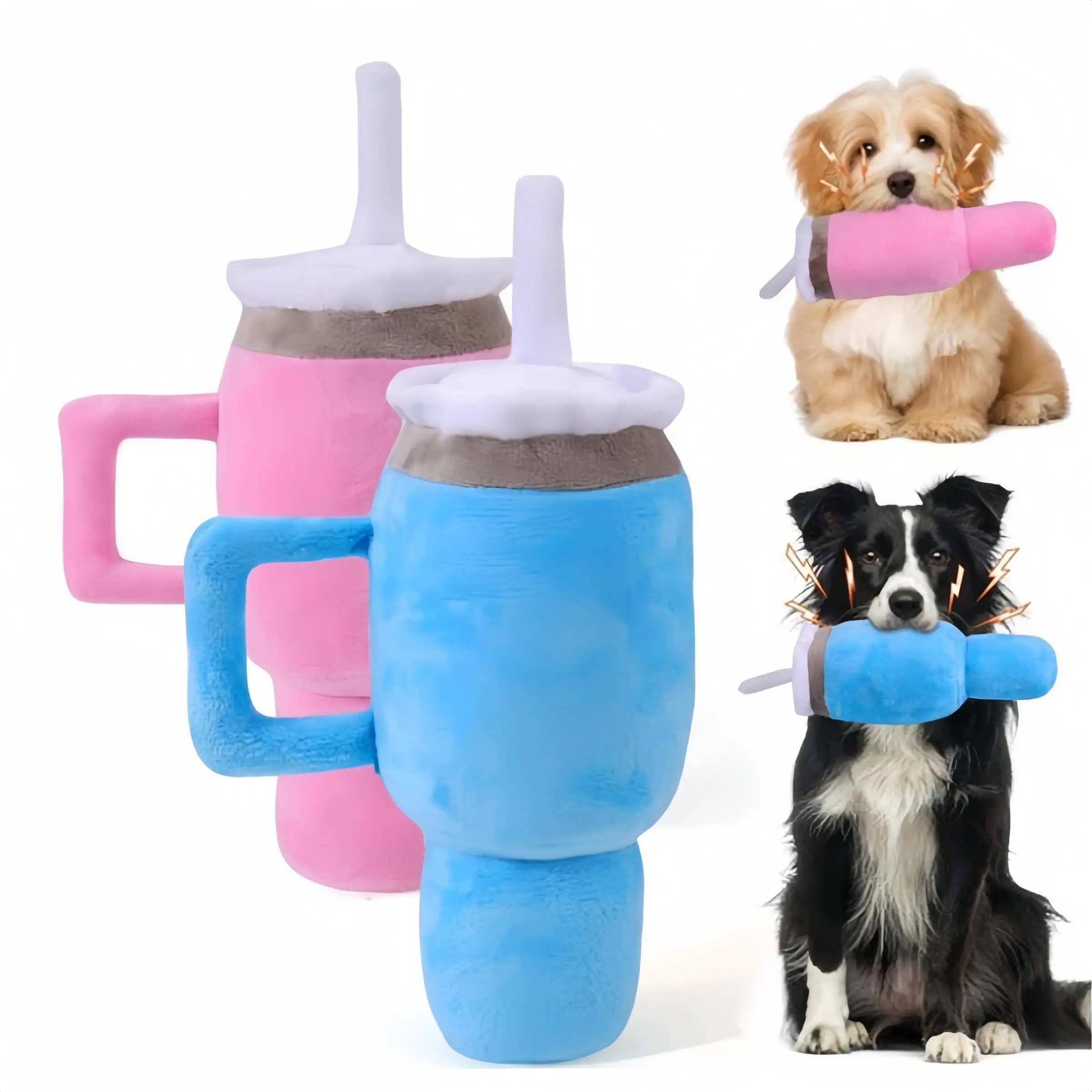 Cute Squeaky Dog Toy, 1 Count Dog Birthday Toy, Safety Design Dog Toy for Small/Medium/Large Dog Exercise and Accompany