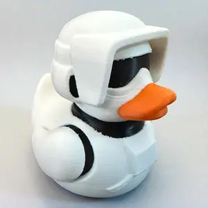 Scout Trooper Duck 3D Printed Duck Collectible Plastic Figurine for Car Dashboards