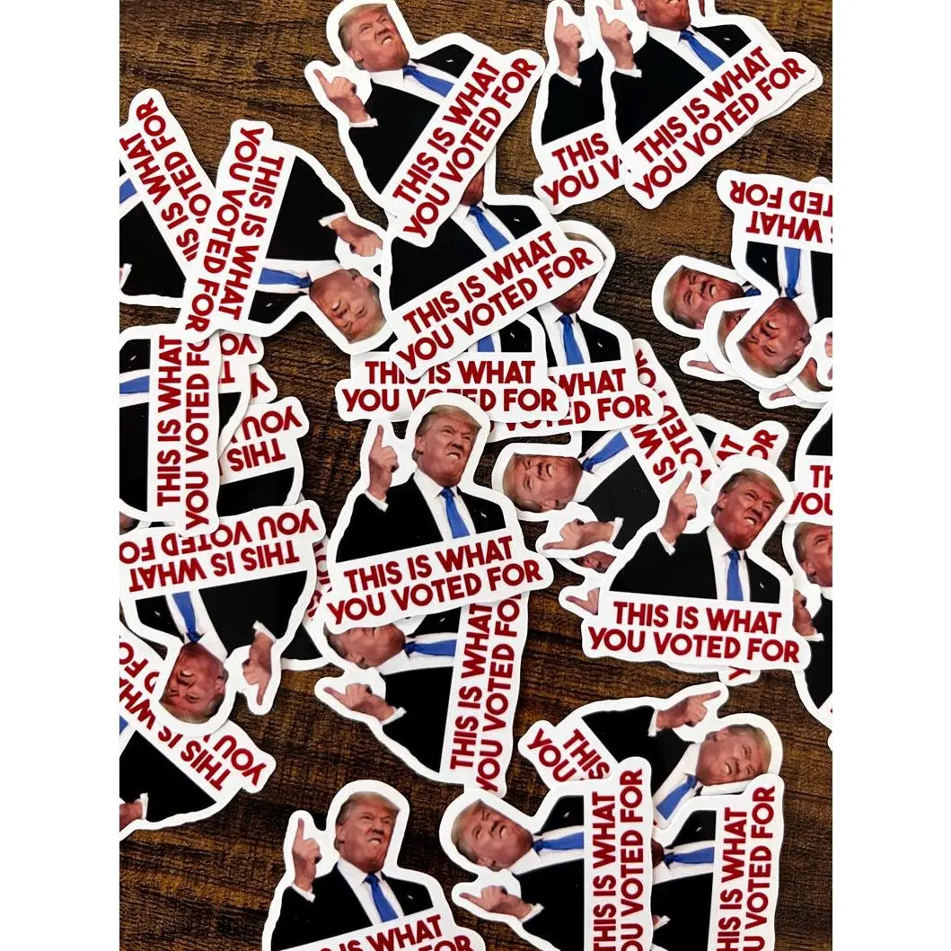 This Is What You Voted For Tariff Rising Prices Sticker Pack - Fdt - Anti Trump - Gas Station Sticker