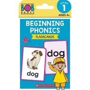 Bob Books - Beginning Phonics Flashcards Phonics, Ages 4 and Up, Kindergarten (Stage 1: Starting to Read) -- Scholastic, Mixed Media Product