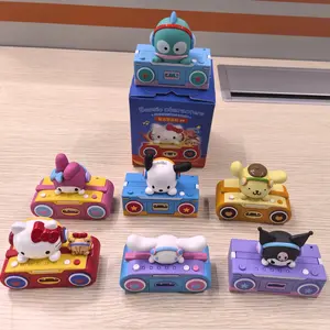 Family Cute Sound Pals Series Retro Recorder Blind Box Figure Hello Kitty, Kuromi, Cinnamoroll as vintage little musicians, each one feels like playing its own melody  Super rare hidden style, unboxing brings instant nostalgia