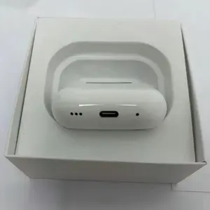 For AirPods Pro2 Wireless EarBuds USB-C Charging Case Bluetooth Connection Active Noise Reduction Hi-Fi Sound Quality Swipe To Adjust Volume Long Battery Life With Ear Caps and Data Cable Suitable For Office Sports Study And Audio Calls